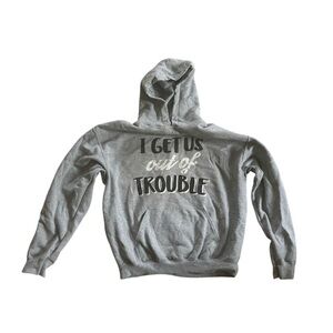 Gray Hoodie with Fun Print